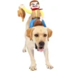 Spooktacular Cowboy Riding Dog Halloween Costume - Pet Costumes