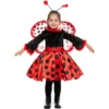 Spooktacular Girls Ladybug Halloween Costume with Wings - Kid Halloween Costumes -Halloween Costumes Sales 2022 Cute Ladybug Costume for Role Play Cosplay Child 6