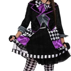Spooktacular Girls Dark Mad Hatter Halloween Costume - Kid Halloween Costumes 14 Spooktacular Girls Dark Mad Hatter Halloween Costume - Kid Halloween Costumes -Halloween Costumes Sales 2022 Dark Mad Hatter Costume for Girls Cosplay Child 2