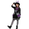 Spooktacular Girls Dark Mad Hatter Halloween Costume - Kid Halloween Costumes -Halloween Costumes Sales 2022 Dark Mad Hatter Costume for Girls Cosplay Child 6