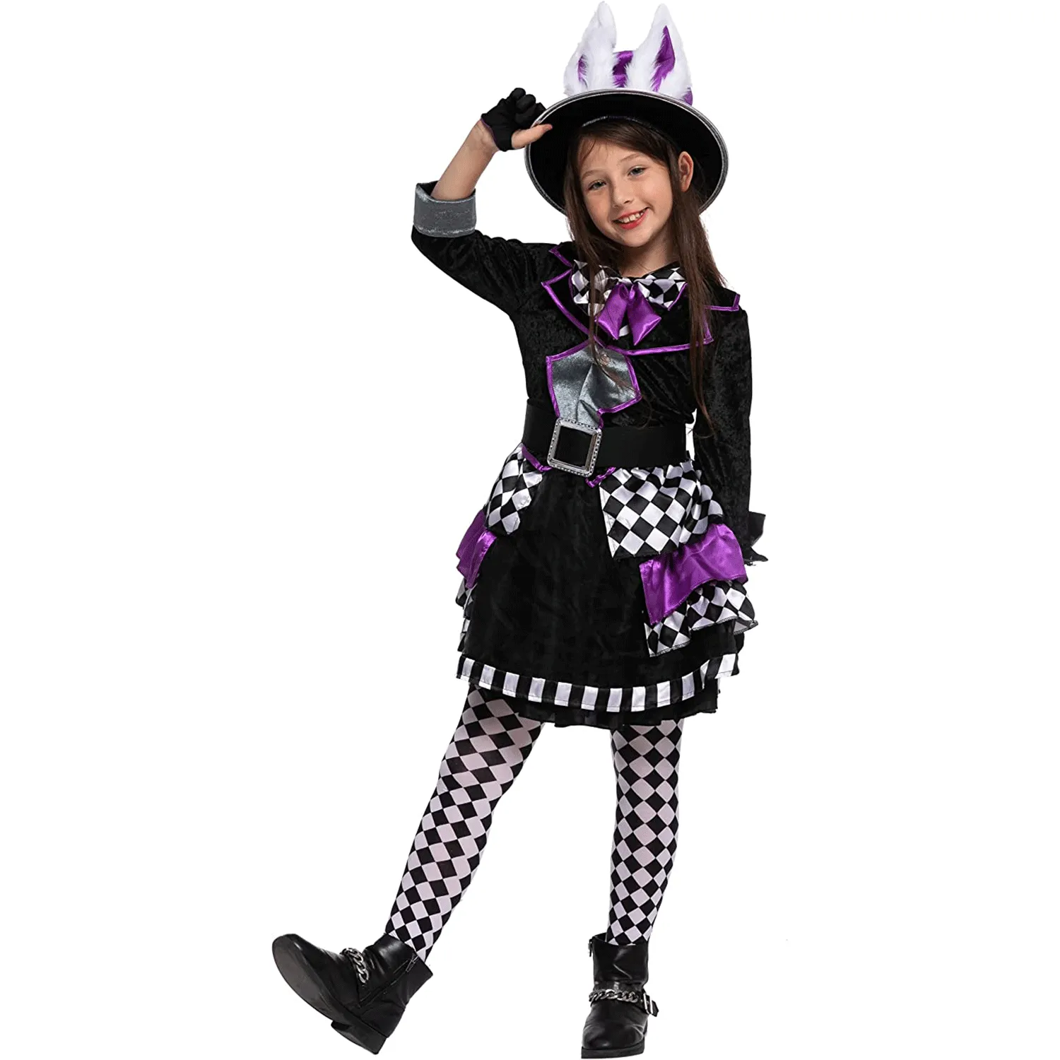 Spooktacular Girls Dark Mad Hatter Halloween Costume - Kid Halloween Costumes 3 Spooktacular Girls Dark Mad Hatter Halloween Costume - Kid Halloween Costumes