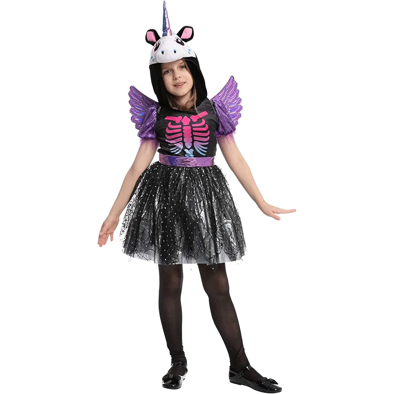 Spooktacular Girls Dark Unicorn Skeleton Dress Halloween Costume - Kid Halloween Costumes 3 Spooktacular Girls Dark Unicorn Skeleton Dress Halloween Costume - Kid Halloween Costumes