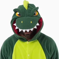 Spooktacular Adult Dinosaur Onesie Halloween Costume - Group Costumes -Halloween Costumes Sales 2022 Dinosaur Animal Onesie Pajama Costume Adult 1