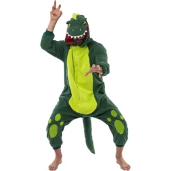 Spooktacular Adult Dinosaur Onesie Halloween Costume - Group Costumes