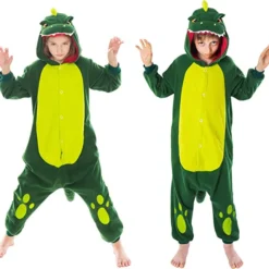 Spooktacular Kids Dinosaur Onesie Halloween Costume - Onesie Costumes -Halloween Costumes Sales 2022 Dinosaur Onesie Pajama Costume Child 3