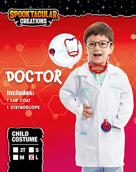 Spooktacular Kids Doctors Lab Coat Halloween Costume - Kid Halloween Costumes 4 Spooktacular Kids Doctors Lab Coat Halloween Costume - Kid Halloween Costumes - Image 2