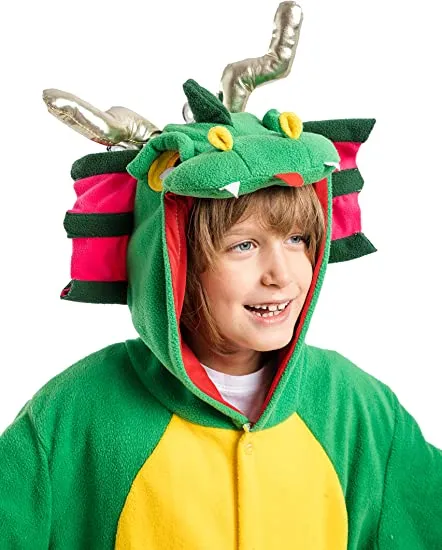 Spooktacular Kids Dragon Onesie Pajama Halloween Costume - Onesie Costumes 6 Spooktacular Kids Dragon Onesie Pajama Halloween Costume - Onesie Costumes - Image 4