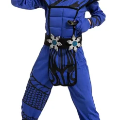 Spooktacular Boys Blue Dragon Ninja Halloween Costume - Group Costumes -Halloween Costumes Sales 2022 Dragon Scales Blue Ninja Costume Cosplay Child 3 1