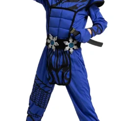 Spooktacular Boys Blue Dragon Ninja Halloween Costume - Group Costumes -Halloween Costumes Sales 2022 Dragon Scales Blue Ninja Costume Cosplay Child 4 1