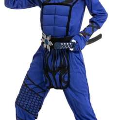 Spooktacular Boys Blue Dragon Ninja Halloween Costume - Group Costumes -Halloween Costumes Sales 2022 Dragon Scales Blue Ninja Costume Cosplay Child 6 1