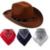 Spooktacular Cowboy Hat With Bandana 3pcs - Costume Accessories -Halloween Costumes Sales 2022 Egy8 O8A scaled 1