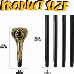 Spooktacular Halloween Ancient Egyptian Pharaoh Accessory - Costume Accessories -Halloween Costumes Sales 2022 Egyptian Cane 3