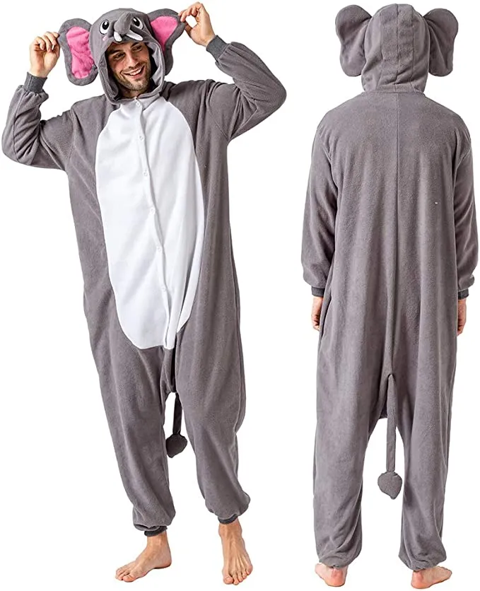 Spooktacular Adult Elephant Onesie Halloween Costume - Group Costumes 4 Spooktacular Adult Elephant Onesie Halloween Costume - Group Costumes - Image 2