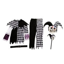 Spooktacular Kids Evil Jester Clown Halloween Costume - Kid Halloween Costumes -Halloween Costumes Sales 2022 Evil Clown Costume Child 6 result