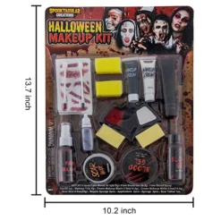 Spooktacular 16Pcs Halloween Family Makeup Kit - Costume Accessories -Halloween Costumes Sales 2022 Family Cosplay Makeup Kit 2 1