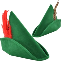 Spooktacular 2Pcs Adult Halloween Robin Hood Hats - Costume Accessories