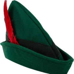 Spooktacular Felt Robin Hood Halloween Hat - Costume Accessories -Halloween Costumes Sales 2022 Felt Robin Hood Hats with Feather Adult 1