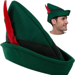 Spooktacular Felt Robin Hood Halloween Hat - Costume Accessories
