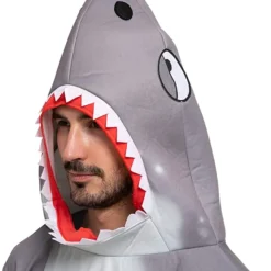 Spooktacular Mens Shark Halloween Costume - Group Costumes -Halloween Costumes Sales 2022 Full Body Shark Costume for Cosplay Adult 4 1