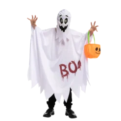 Spooktacular Kids Ghost Cape Halloween Costume - Kid Halloween Costumes -Halloween Costumes Sales 2022 Ghost Costume Cosplay 3 Pack Child 2 result scaled 1