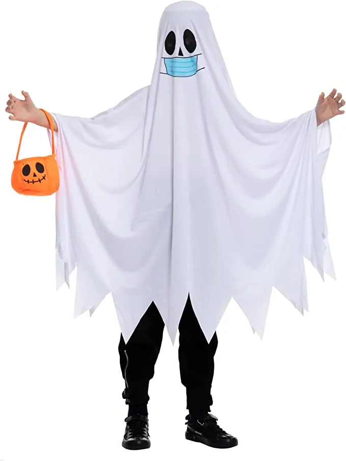 Spooktacular Child Ghost with Pumpkin Bucket Halloween Costume - Kid Halloween Costumes 8 Spooktacular Child Ghost with Pumpkin Bucket Halloween Costume - Kid Halloween Costumes - Image 6