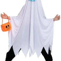 Spooktacular Child Ghost with Pumpkin Bucket Halloween Costume - Kid Halloween Costumes 11 Spooktacular Child Ghost with Pumpkin Bucket Halloween Costume - Kid Halloween Costumes -Halloween Costumes Sales 2022 Ghost Costume with Mask amp Pumpkin Bucket Cosplay Child 6