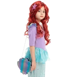Spooktacular Girls Halloween Red Mermaid Wig - Costume Accessories -Halloween Costumes Sales 2022 Girl Mermaid Wig 2