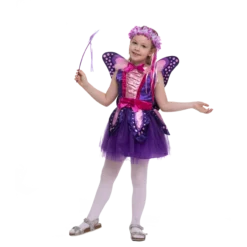 Spooktacular Girl Purple Fairy Costume Cosplay - Kid Halloween Costumes