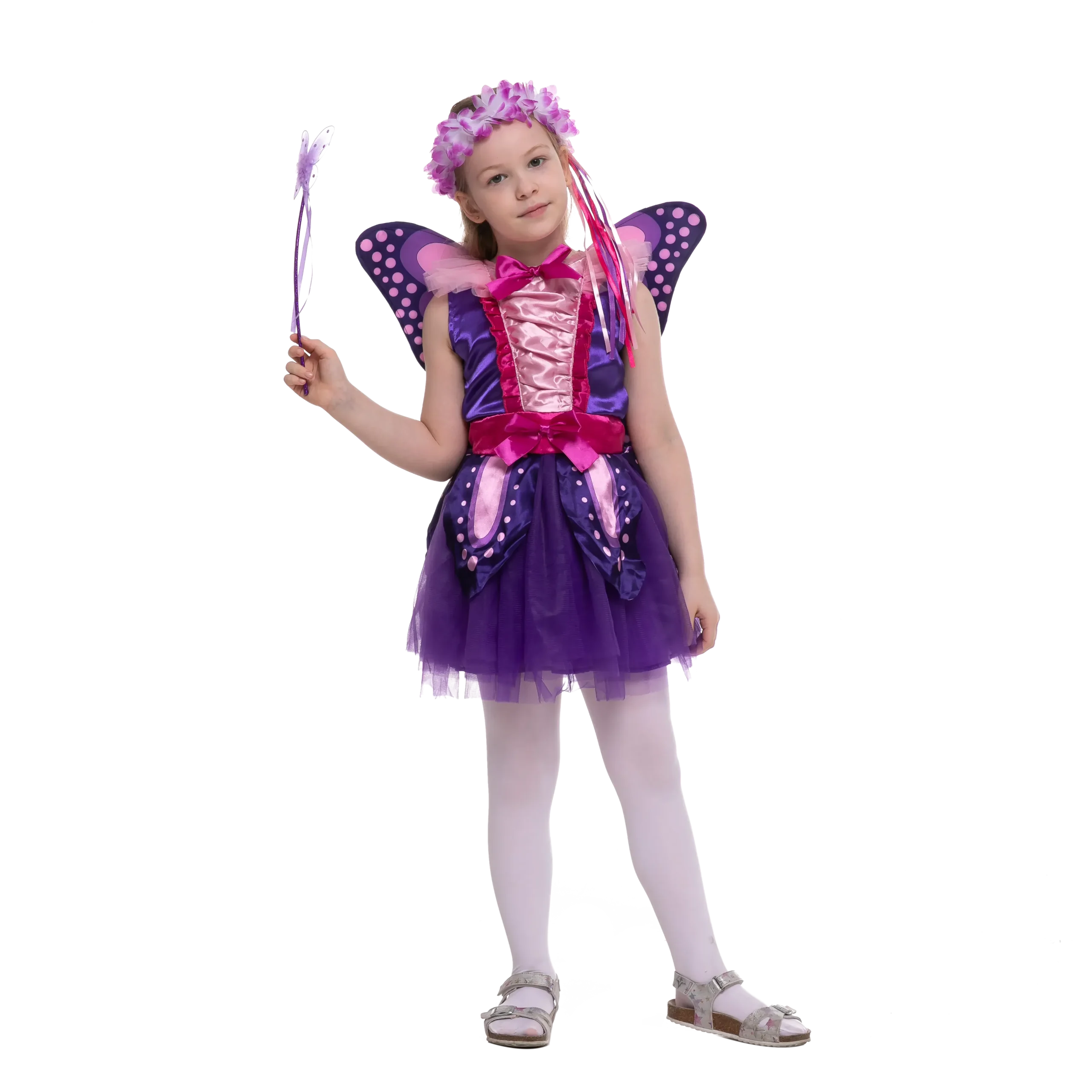 Spooktacular Girl Purple Fairy Costume Cosplay - Kid Halloween Costumes 4 Spooktacular Girl Purple Fairy Costume Cosplay - Kid Halloween Costumes - Image 2