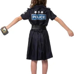 Spooktacular Girls Cop Halloween Costume - Kid Halloween Costumes -Halloween Costumes Sales 2022 Girls Police Costume For Role Play Cosplay 2 1