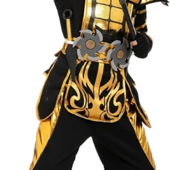 Spooktacular Boys Gold Ninja Halloween Costume - Group Costumes -Halloween Costumes Sales 2022 Gold Ninja Costume For Role Play Cosplay Child 2 结果