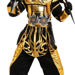 Spooktacular Boys Gold Ninja Halloween Costume - Group Costumes -Halloween Costumes Sales 2022 Gold Ninja Costume For Role Play Cosplay Child 5 结果