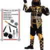 Spooktacular Kids Golden Ninja Halloween Costume - Group Costumes -Halloween Costumes Sales 2022 Golden Ninja Costume For Role Play Cosplay Child 3