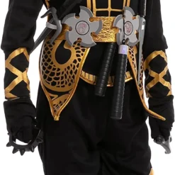 Spooktacular Kids Golden Ninja Halloween Costume - Group Costumes -Halloween Costumes Sales 2022 Golden Ninja Costume For Role Play Cosplay Child 5