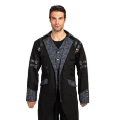 Spooktacular Mens Steampunk Gothic Tailcoat Victorian Costume - Adult Costumes -Halloween Costumes Sales 2022 Gothic Steampunk Vintage Tailcoat Victorian Adventurer Costume for Men Cosplay 5 结果 1 scaled 1