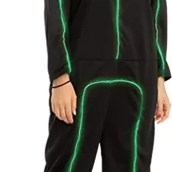 Spooktacular Adult Light up Stick Figure Halloween Costume - Adult Costumes -Halloween Costumes Sales 2022 Green LED Stick Figure Adult 3