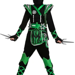 Spooktacular Boys Green Ninja Halloween Costume - Group Costumes -Halloween Costumes Sales 2022 Green Ninja Costume For Role Play Cosplay Child 3 结果