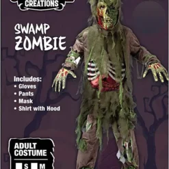 Spooktacular Kids Swamp Skeleton Zombie Halloween Costume - Kid Halloween Costumes -Halloween Costumes Sales 2022 Green Swamp Zombie Costume Child 2 结果