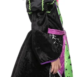 Spooktacular Girls Green and Black Witch Halloween Costume - Group Costumes -Halloween Costumes Sales 2022 Green Witch Costume For Role Play Cosplay Child 6