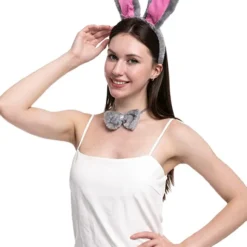 Spooktacular 3pcs Bunny Halloween Costume Accessories Set - -Halloween Costumes Sales 2022 Grey Bunny Cosplay Accessories Set 2 结果