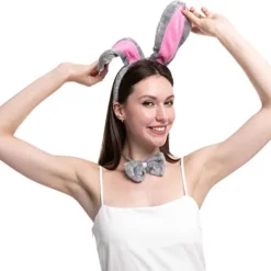 Spooktacular 3pcs Bunny Halloween Costume Accessories Set - -Halloween Costumes Sales 2022 Grey Bunny Cosplay Accessories Set 6 结果
