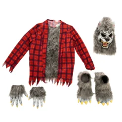 Spooktacular Kids Red Werewolf Costume with Mask - Kid Halloween Costumes -Halloween Costumes Sales 2022 Grey Werewolf Costume Child 5 scaled 1