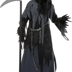 Spooktacular Kids Grim Reaper Halloween Costume - Kid Halloween Costumes 12 Spooktacular Kids Grim Reaper Halloween Costume - Kid Halloween Costumes -Halloween Costumes Sales 2022 Grim Reaper Costume for Boys Cosplay Child 3