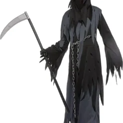 Spooktacular Kids Grim Reaper Halloween Costume - Kid Halloween Costumes 13 Spooktacular Kids Grim Reaper Halloween Costume - Kid Halloween Costumes -Halloween Costumes Sales 2022 Grim Reaper Costume for Boys Cosplay Child 8