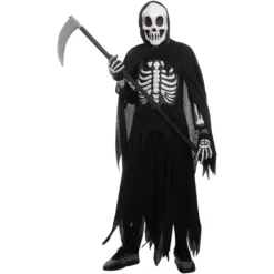 Spooktacular Boys Skeleton Grim Reaper Halloween Costume - Kid Halloween Costumes 10 Spooktacular Boys Skeleton Grim Reaper Halloween Costume - Kid Halloween Costumes -Halloween Costumes Sales 2022 Grim Reaper Skeleton Costume for Boys Cosplay 1 1024x1024 1