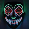 Joyin LED Scary Clown Cosplay Mask with 3 Lighting Modes - Costume Accessories -Halloween Costumes Sales 2022 Halloween Funny Washable Face Mask 6 Pcs 5 结果