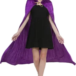 Spooktacular Womens Witch Cape Halloween Costume - Adult Costumes -Halloween Costumes Sales 2022 Hooded Velvet Cloak Halloween Women Witch Cape Costume Accessory 2 结果