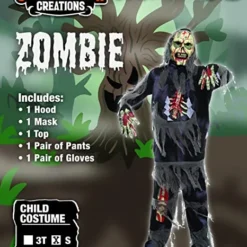 Spooktacular Child Zombie Costumes for Halloween - Kid Halloween Costumes -Halloween Costumes Sales 2022 Horror Black Zombie Costume Cosplay Child 2 结果