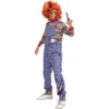 Spooktacular Kids Chucky Halloween Costume - Kid Halloween Costumes -Halloween Costumes Sales 2022 Horror Movie Doll Costume Cosplay Child 1