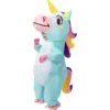 Spooktacular Inflatable Blue Rainbow Unicorn Costume - Adult One Size - Adult Costumes -Halloween Costumes Sales 2022 Inflatable Blue Rainbow Unicorn Costume 4